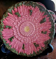 Zsolnay lótusz süteményes tányér