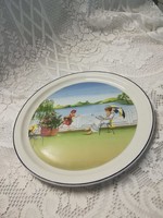 Villeroy&Boch "Négy évszak" sorozat, nyár dekoros fali tányér.