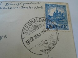 D198027 szeghalom 1932 sent to Miss Mancika potter, Budapest dob utca 29