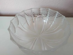 Beautifully decorated crystal bowl, circa 1970s
