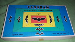 1989. Simon Ltd. Baja - tangram - unplayed wooden cube creative game according to the pictures