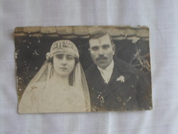 Vintage photo 5.: Old wedding photo, Kiskunmajsa (1910s?)