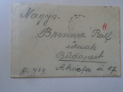 D197960 letter 1932 Budapest - to Mr. (Ralf) Adolf Brenner with content Budapest