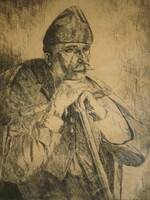 Olvashatatlan jelz. (20.sz.első fele) : Tanulmány / Öreg paraszt