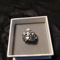 Divatos ezüst gyűrű