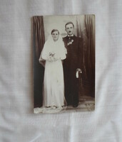 Vintage photo 6.: Old wedding photo, Kiskunmajsa (1930s-1940s?)