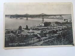 D198006 postcard Dunaföldvár - Danube Bridge greetings from the Kazincz scout camp 1930s