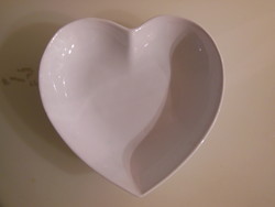 Seller - 22 x 22 x 5 cm - heart - snow white - thick - German - porcelain - perfect