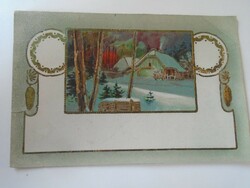 D198077 old embossed art nouveau postcard 1915k - sent to Budapest in the 1920s