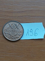 Portugal 20 xx centavos 1968 bronze 196.