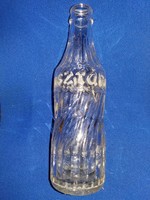Retro Hungarian star soda bottle from the 1970s. Years glass bottle, 0.3 for collectors according to the pictures