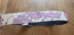 Ed hardy faux leather belt
