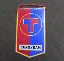 Tungsram SC Budapest 1951, team flag 16 x 9.5 cm + hanger