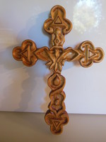 Cross - hand carved - 31 x 21 x 2 cm - old - Austrian - flawless