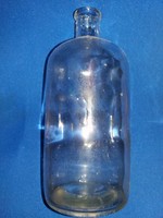 Antik ritka nagy kerek pocakos gyógyszertári üveg palack 1,5 literes gyűjtőknek a képek szerint