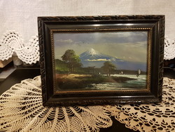 Old painting (landscape) in old good condition