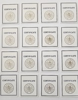 Mnb certificate for silver commemorative coins, 16 types