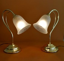 Kolarz réz asztali lámpa párban ALKUDHATÓ szecessziós