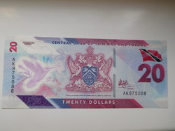 Trinidad & Tobago 20 dollár 2020 UNC Polymer