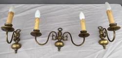 Flemish neo-baroque wall arm set of 3 pieces.