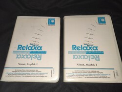 Relaxa language learning - German basic level 1-2. / with 12 cassettes