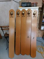 5 wooden hangers for sale together