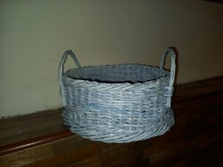 Wicker basket with ears