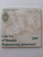 2007 Lajos Berán in decorative case circulation line + silver coins of Hungary