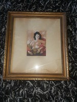 Nude picture in frame 30x27 cm