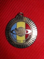 Old Romanian post communist commemorative medal Mexim machine manufacturing company Bucharest according to the pictures
