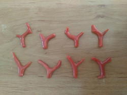 8 2-3 cm real natural red coral branches