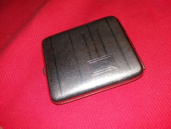 Antique silver-plated alpaca cigarette case holder tin 10 x 8 x 3 cm as shown in the pictures
