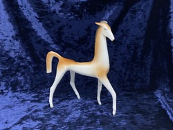 Hollóházi Art Deco porcelán ló, csikó