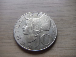 10 Shilling   Ezüstérem  1958 Ausztria