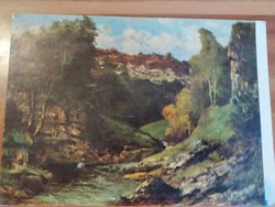 Gustav Courbet, Sziklás tó, művész lap használt