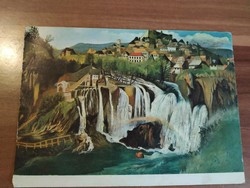 Csontváry kosztka tivadar, Jajce waterfall, used artist's sheet