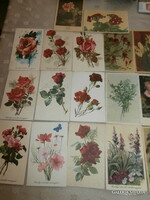 17 floral greeting cards from the 1950s and 1960s