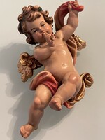 Tündéri very beautifully painted baroque putto is for collection.