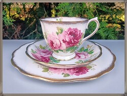 Royal Albert American Beauty 3 részes teás reggeliző szett