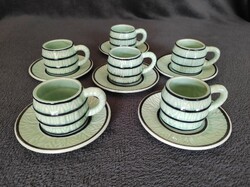Clay ceramic coffee set