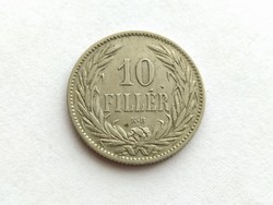 Francis Joseph 10 pennies 1895.