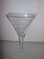 Seller - 25 x 17 cm - champagne glass shaped - glass - thick - German - flawless