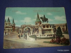 Antique Budapest fisherman's bastion postcard 1911 viii. 16 The st. Painting with a statue of István according to pictures