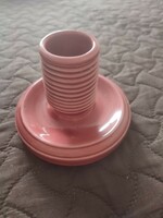 Pink ceramic candle holder (zsolnay?)