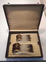 Old silver-plated cutlery set 24 pieces