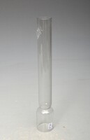 Vigilant kerosene lamp, - molded transparent glass body cylindrical cylinder, 1860s