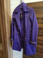 Melrose lila női kabát, szegecses Új. S-es.