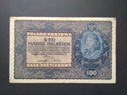 Poland 100 marks 1919 f