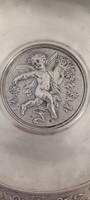 Antique Vienna silver historicism angel griffin table centerpiece horse 409gr