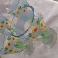 Set of 4 hand-painted glasses